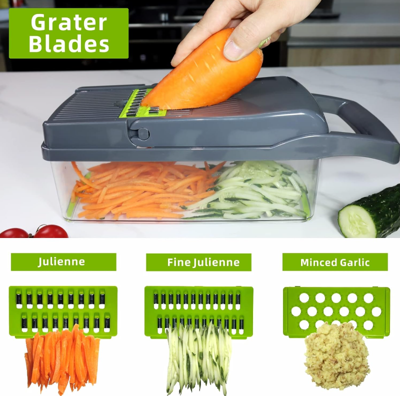 VEGETABLE CHOPPER®  🍅❗️Corta, raya o pica tus ingredientes en 3 minutos ❗️| ENVIO GRATIS