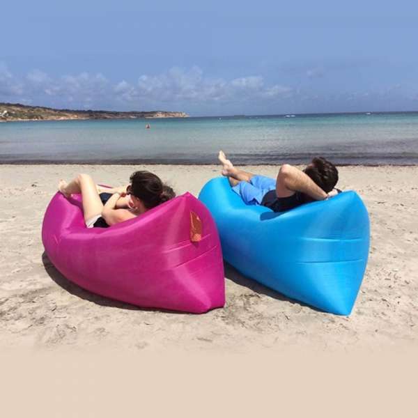 Colchoneta Mágica Inflable Tipo Puff Camping Playa